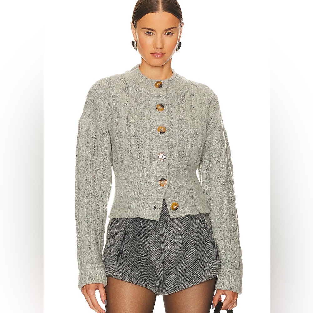L’Academie Eleni Knit Sweater in Grey